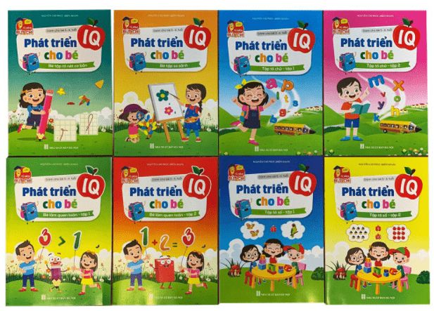 Bộ 8 quyển phát triển IQ cho bé từ 4, 5 tuổi