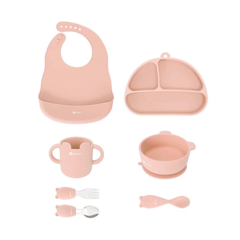 Bộ ăn dặm 7 món silicon cao cấp Elmich Babycare EL-0011