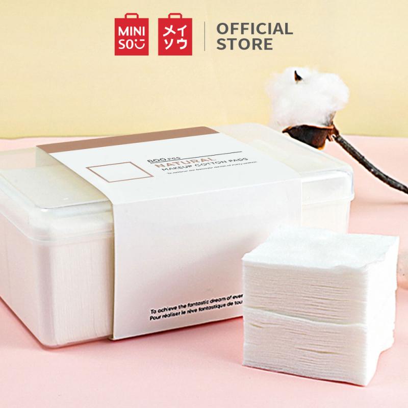 Bộ bông tẩy trang từ bông cao cấp cotton pad Miniso