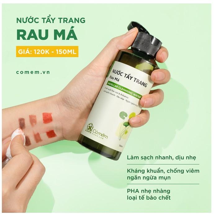 Nước tẩy trang rau má