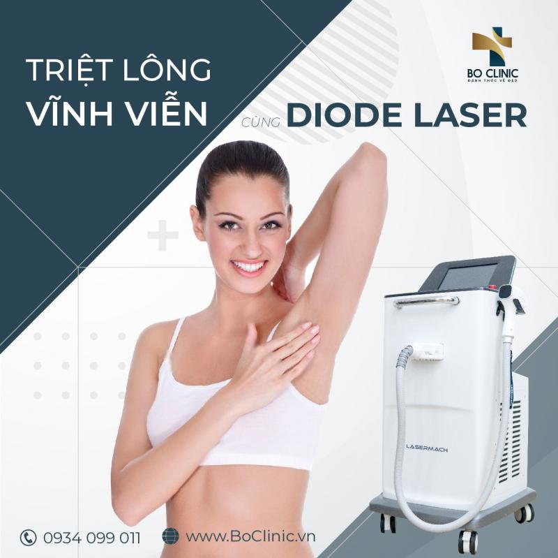 Hiệu quả rõ nét khi triệt lông tại Bo clinic