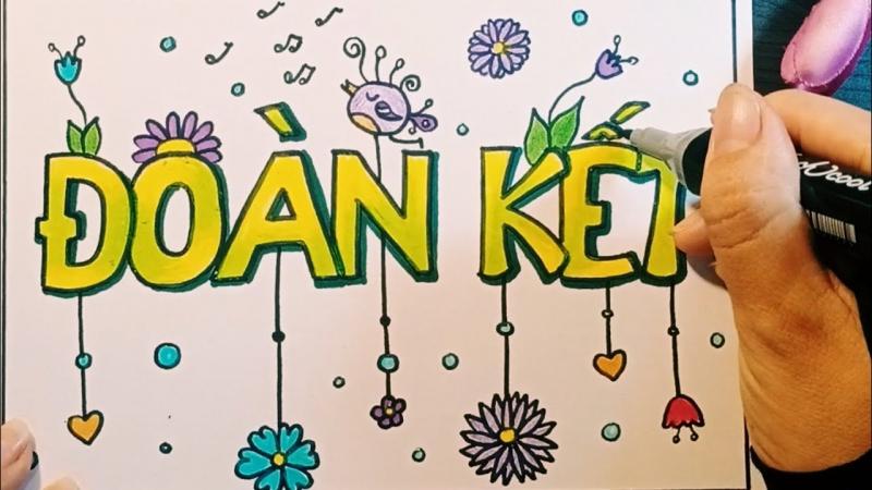 Bố cục hình tròn với chữ cái