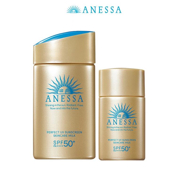 Bộ đôi chống nắng bảo vệ hoàn hảo Anessa Perfect UV Sunscreen Skincare Milk