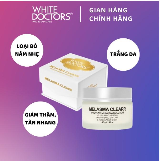 Bộ đôi hỗ trợ giảm nám da thể nhẹ White Doctors - Daily UV Care & Melasma Clearr