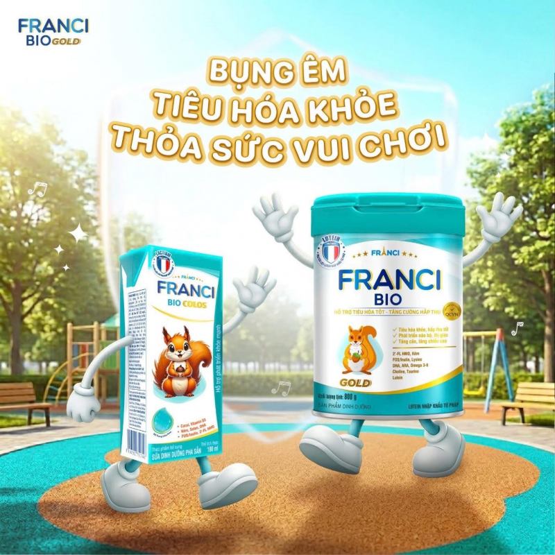 Franci Bio là dòng sản phẩm chuyên hỗ trợ hệ tiêu hóa và sức đề kháng khỏe