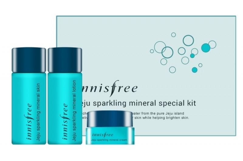 Bộ dưỡng da Hàn Quốc chống lão hóa Innisfree Jeju Sparkling Mineral