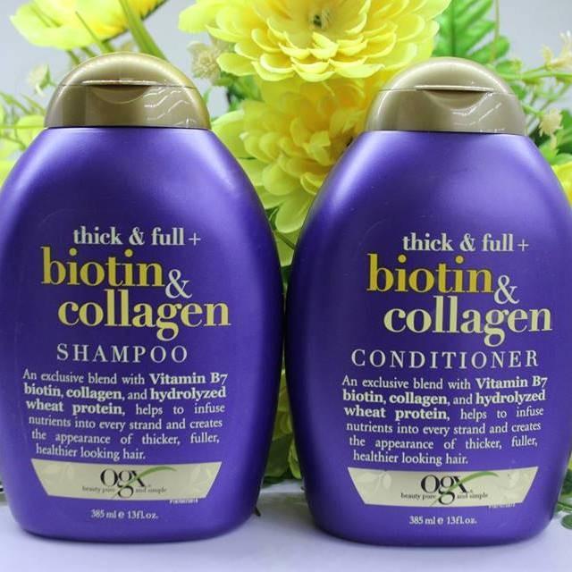 Bộ dầu gội xả OGX Biotin & Collagen