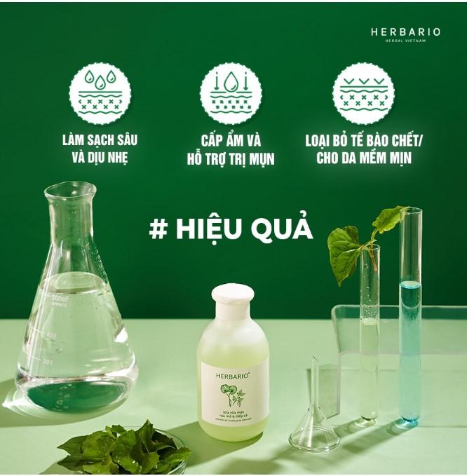 Sữa rửa mặt rau má & diếp cá herbario 200ml