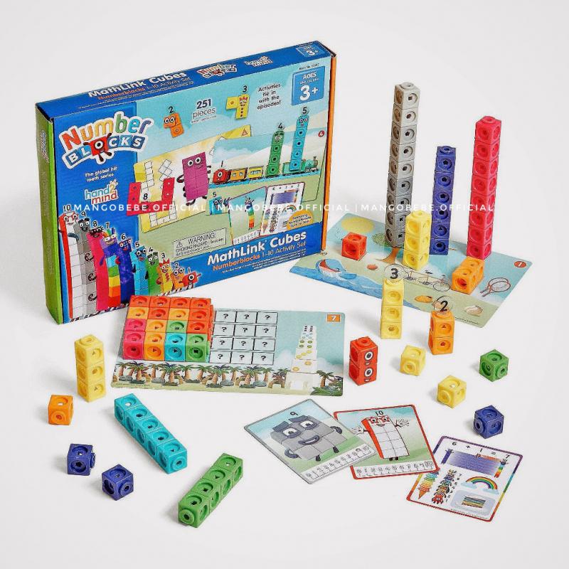 Bộ học toán Mathlink Cubes Numberblocks số đếm 1-10 Learning Resources