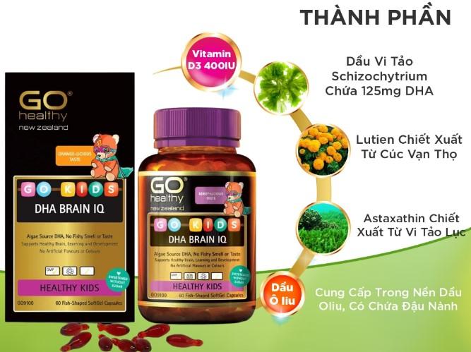 Bổ não Go Healthy DHA Brain IQ