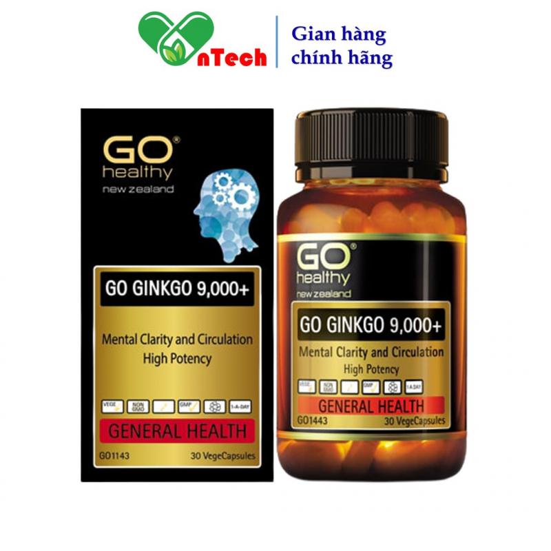 Bổ não Go Healthy Ginkgo 9000+ hoạt huyết dưỡng não tăng cường tuần hoàn não cải thiện trí nhớ tăng khả năng tập trung