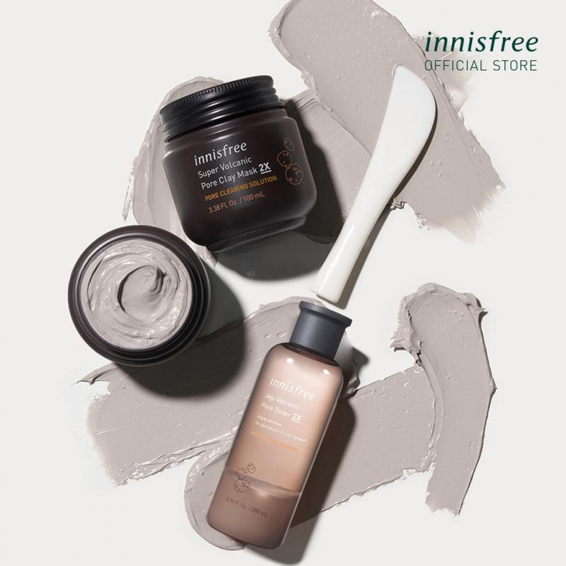 Bộ sản phẩm chăm sóc và se khít lỗ chân lông innisfree Jeju Volcanic Pore 2X Set