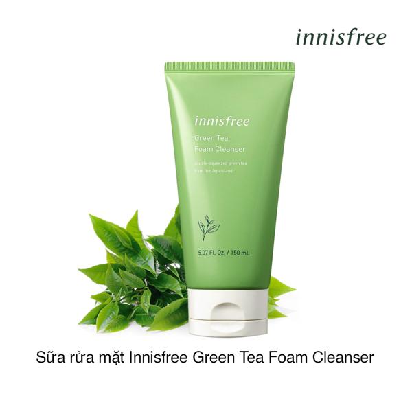 Sản phẩm có trong Bộ sản phẩm làm sạch da và dưỡng ẩm innisfree Green Tea Cleansing Water Set