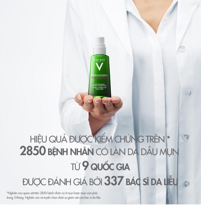 Bộ sản phẩm phục hồi và dưỡng da mụn Vichy Normaderm Phytosolution Double-Correction Daily Care