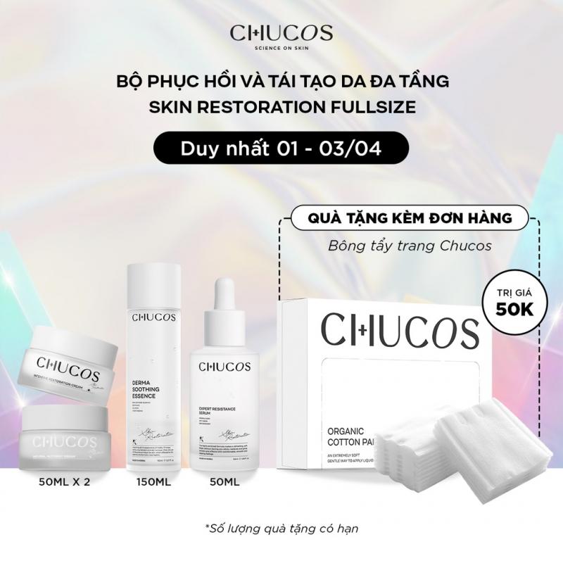 Bộ Sản Phẩm Phục Hồi Và Tái Tạo Da Chuyên Sâu Chucos Restoration fullsize