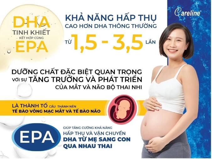 Bổ sung DHA cho bà bầu Fish Oil Careline