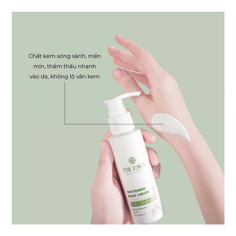 Bộ tắm trắng toàn thân Truesky (gồm 1 chai ủ trắng 100ml & 1 chai dưỡng trắng 100ml)﻿