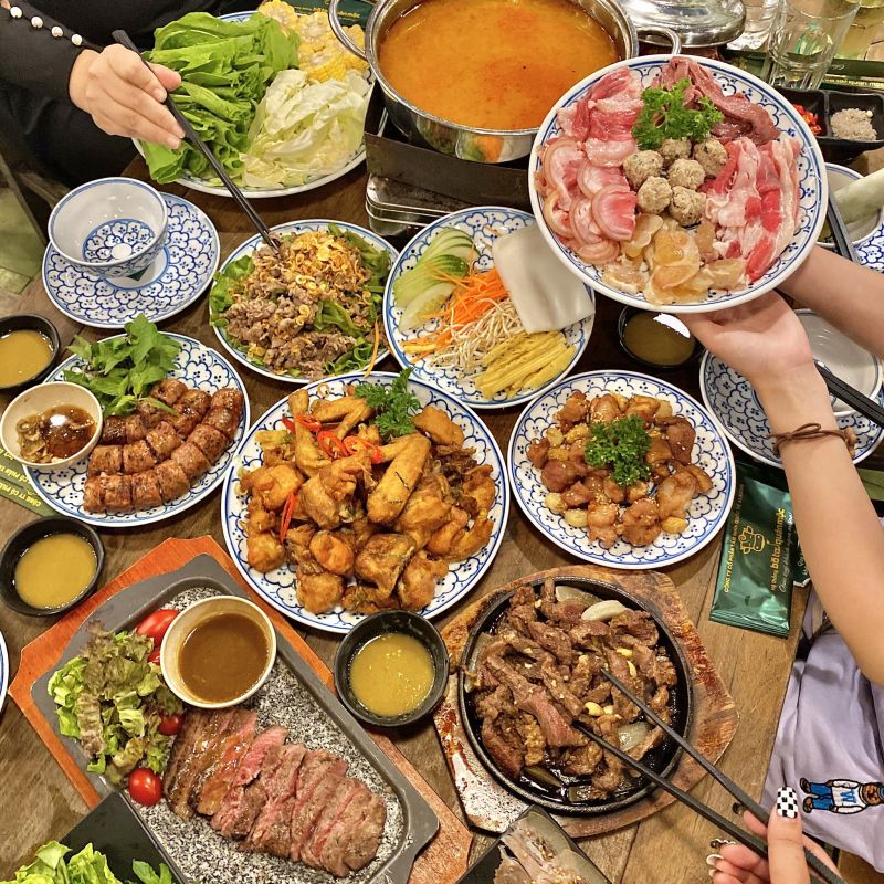 Đồ ăn tại Bò Tơ Quán Mộc