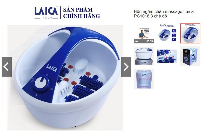 Bồn ngâm chân massage Laica PC1018