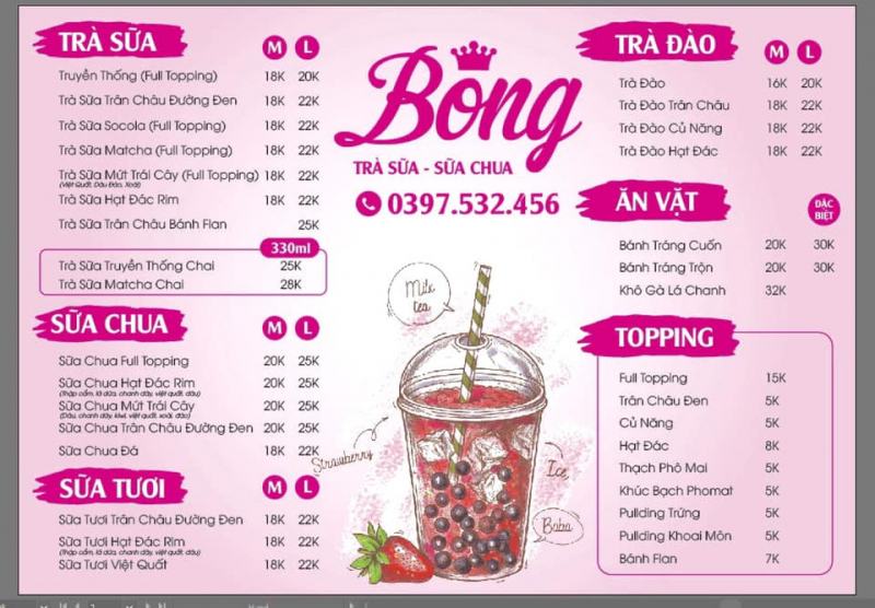 Bông - Sữa Chua, Trà Sữa và Ăn Vặt