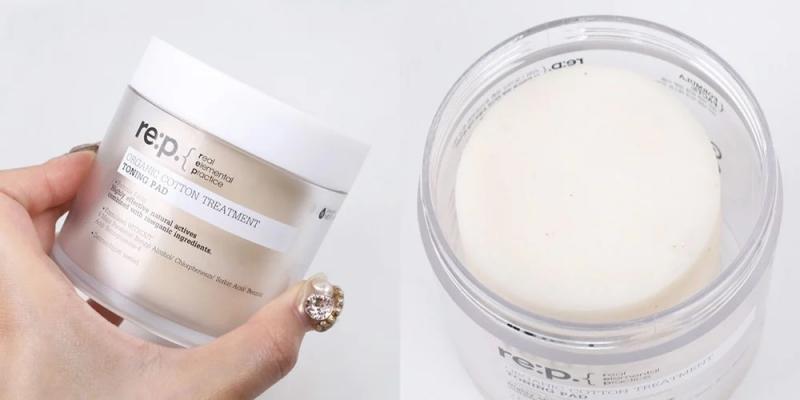 Bông tẩy da chết Re:p Organic Cotton Treatment Toning Pad