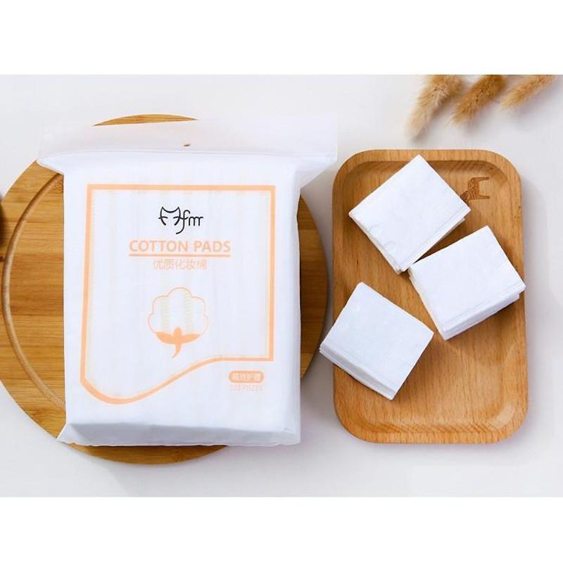 Bông tẩy trang 3 lớp Cotton Pads Túi 222 miếng