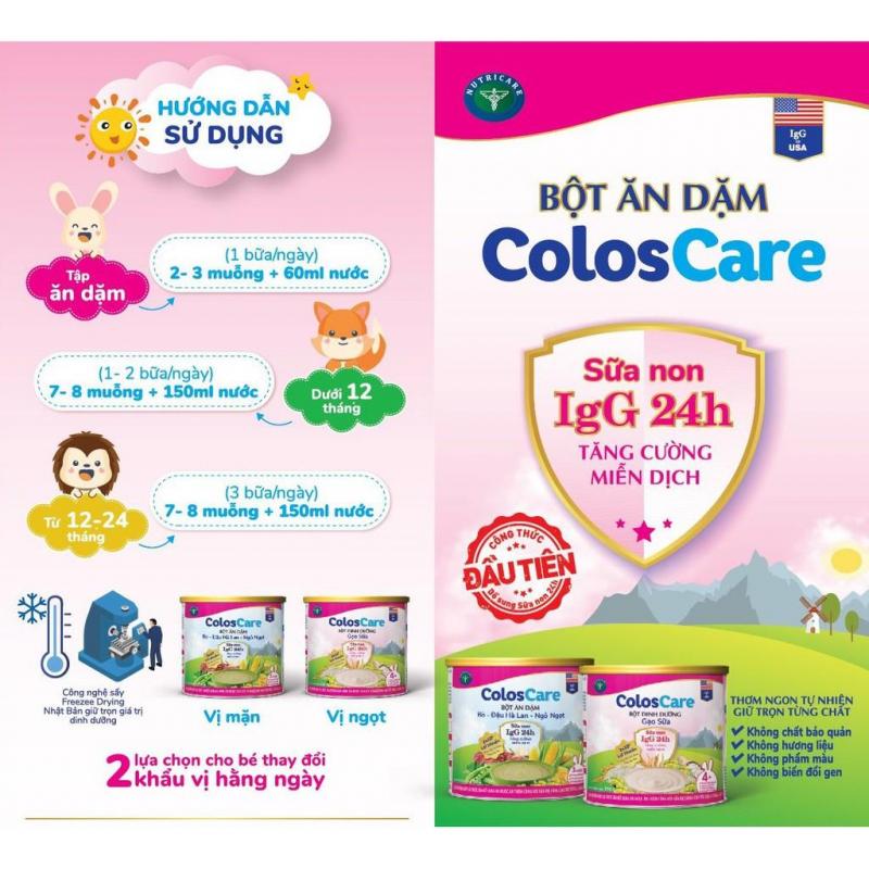 Bột ăn dặm Nutricare ColosCare