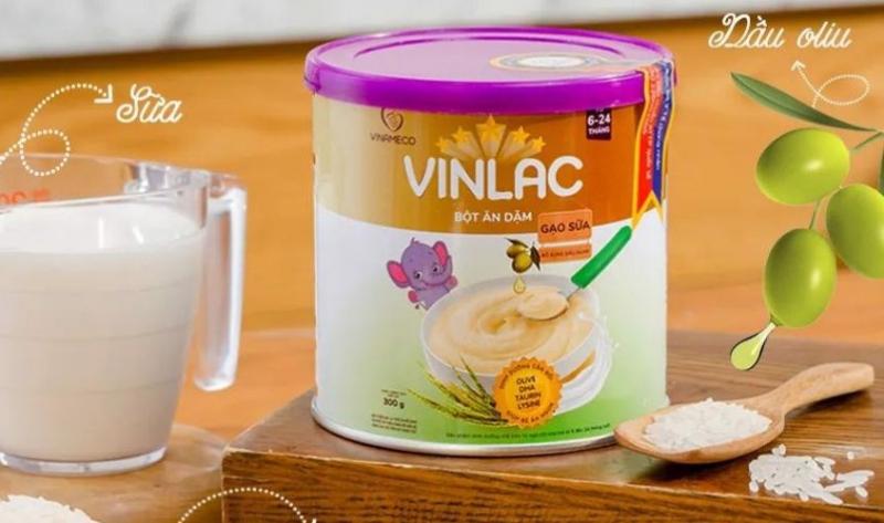 Bột ăn dặm Vinlac vị gạo sữa