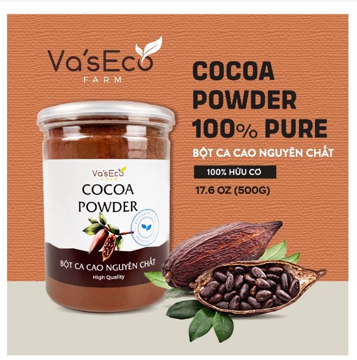 Bột cacao nguyên chất VasEco Farm