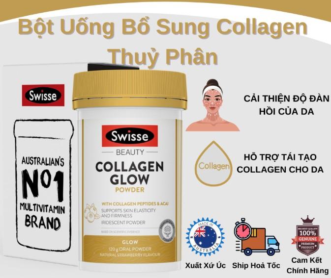 Bột collagen Swisse Beauty Collagen Glow Powder