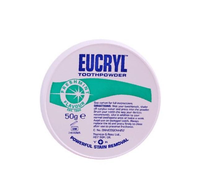 Bột tẩy trắng răng Eucryl Toothpowder