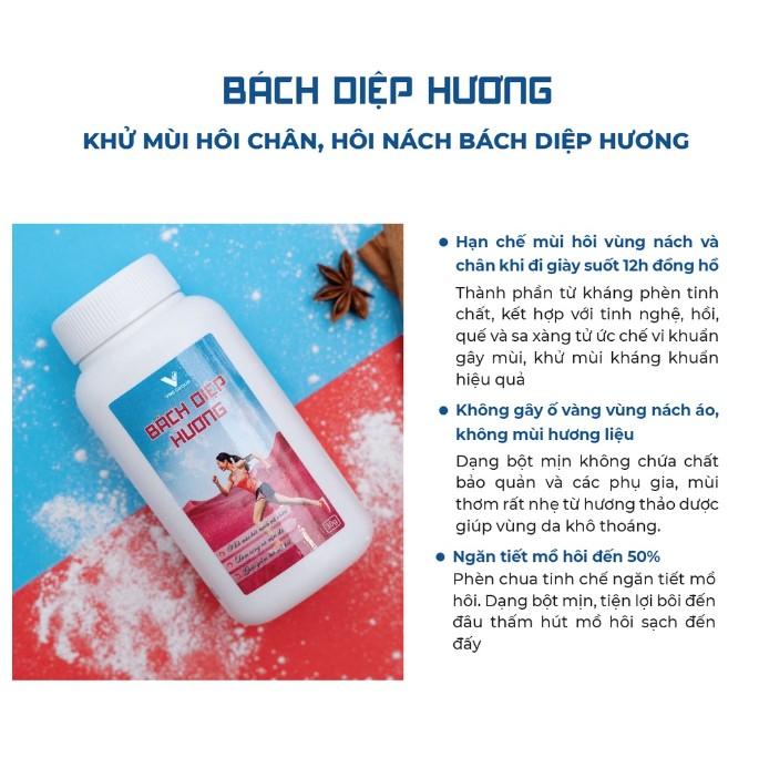 Bột khử mùi hôi Bách Diệp Hương