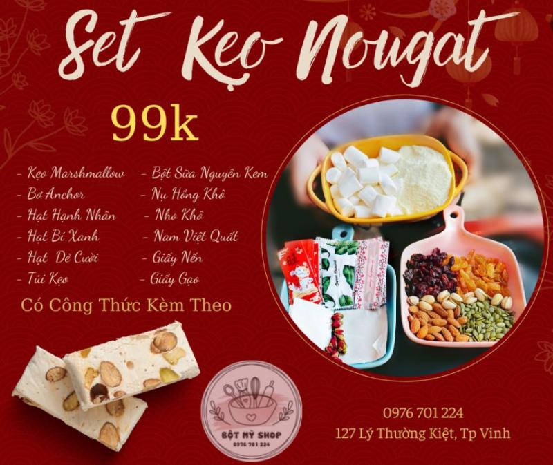 Set nguyên liệu có sẵn tại Bột Mỳ Shop