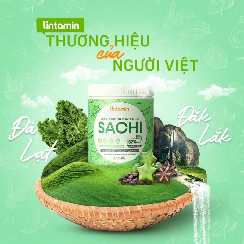 Bột protein thực vật Lintamin Sachi hỗ trợ giảm cân, cải thiện vóc dáng (Hộp 250g)