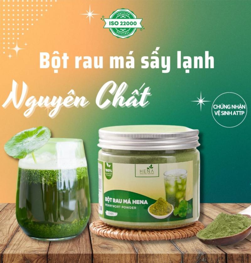 Bột rau má nguyên chất Hena