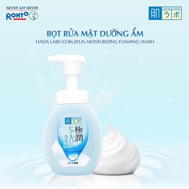 Bọt rửa mặt dưỡng ẩm Hada Labo Gokujyun Moisturizing Foaming Wash