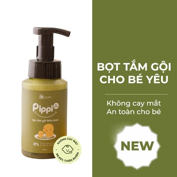 Bọt tắm gội thảo dược Pippi Notears Cỏ Mềm