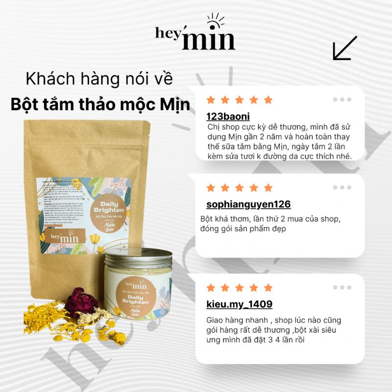 Bột tắm trị mụn lưng, trị viêm lỗ chân lông MỊN