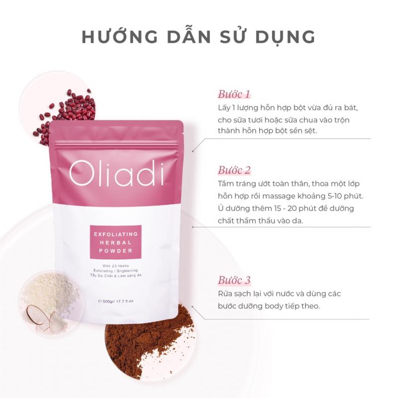 Bột tẩy tế bào chết thảo mộc 23 vị Oliadi