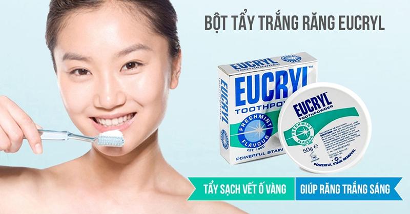 Bột tẩy trắng răng Eucryl Freshmint Stain Removing là sản phẩm chăm sóc răng miệng đến từ Anh Quốc và được các nha sĩ Châu Âu khuyên nên sử dụng thường xuyên để bảo vệ răng miệng một cách tốt nhất