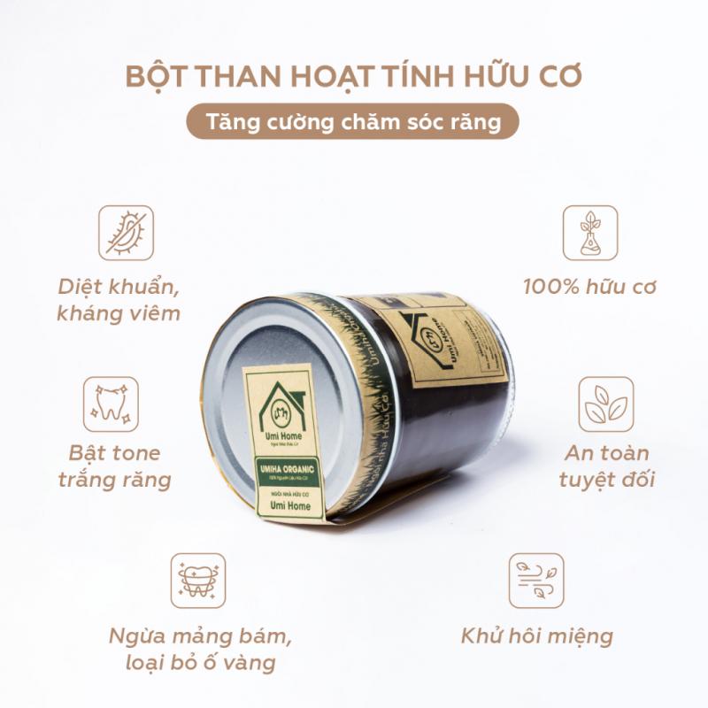 Bột than tre trắng răng Umihome