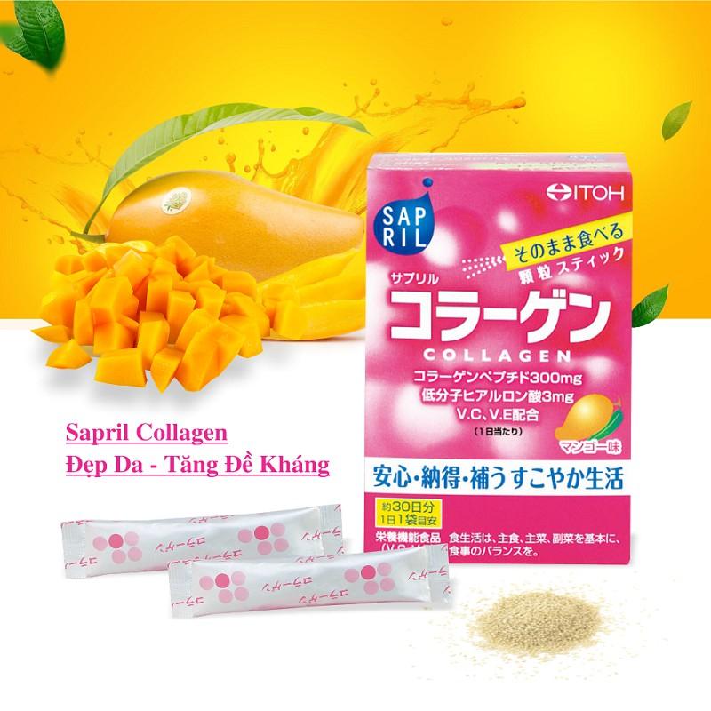 Bột uống dưỡng trắng Vitamin Collagen Naris Itoh 60g (2g x 30 gói/hộp)