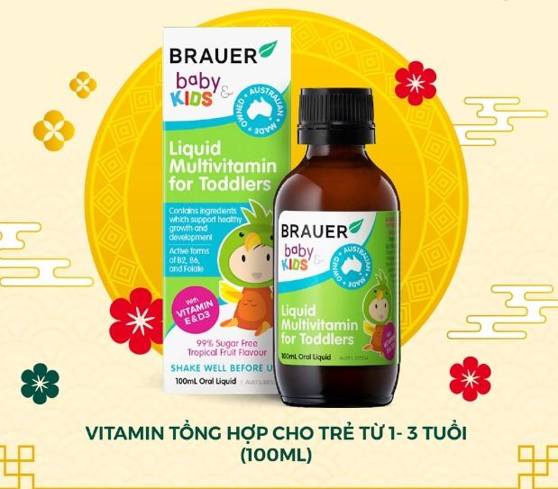 Brauer Kids Liquid Multivitamin For Toddlers