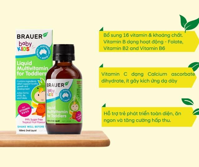 Brauer Kids Liquid Multivitamin For Toddlers