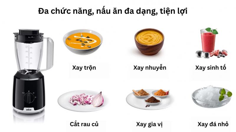 Máy xay đa năng hãng Braun