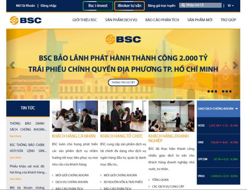 Trang web của BSC