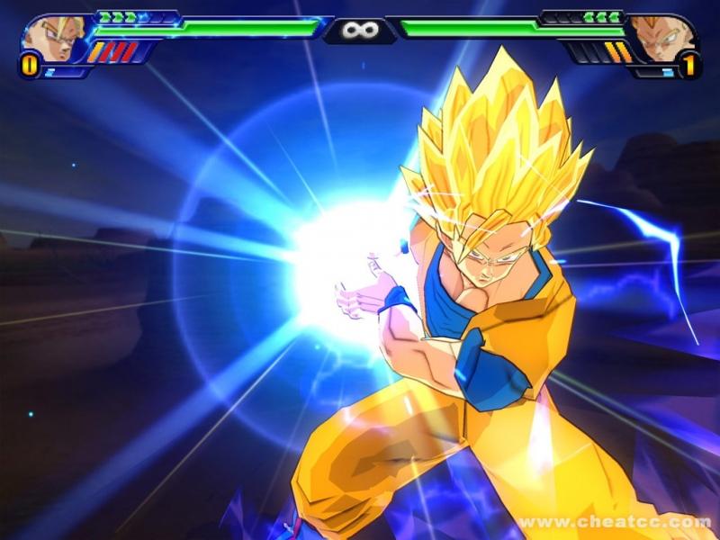 Một pha cuồng nộ của Goku trong game.