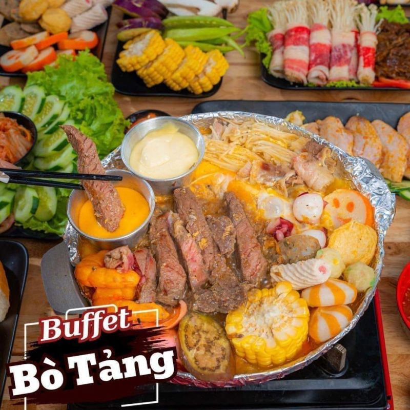 Buffet Nướng Chảo Gang 3Ngon