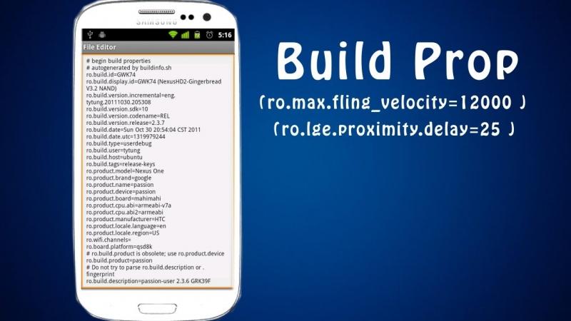 BuildProp Editor - ứng dụng hay cho Android đã root