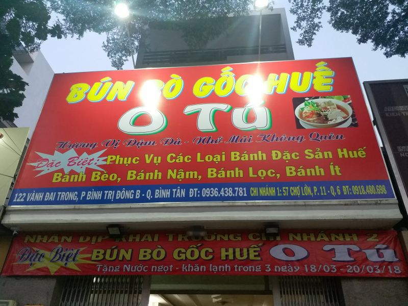 Bún Bò Gốc Huế O Tú